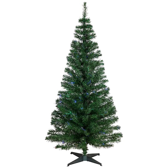 6Ft Fiber Optic Color Changing Pine Artificial Christmas Tree By Northlight in Green | 6 ft | Michaels®